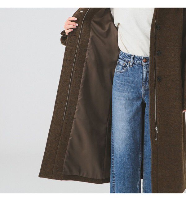 Ray BEAMS 「スタンドカラー シングル コート」|ダッフルコート|