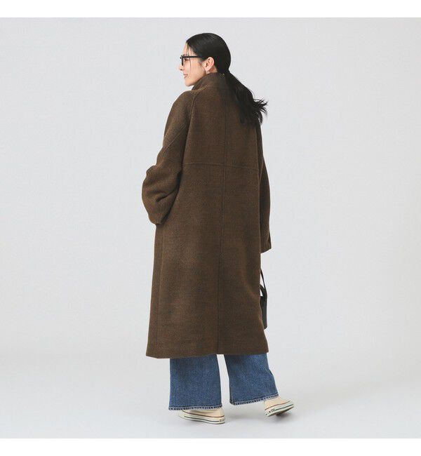 Ray BEAMS 「スタンドカラー シングル コート」|ダッフルコート|