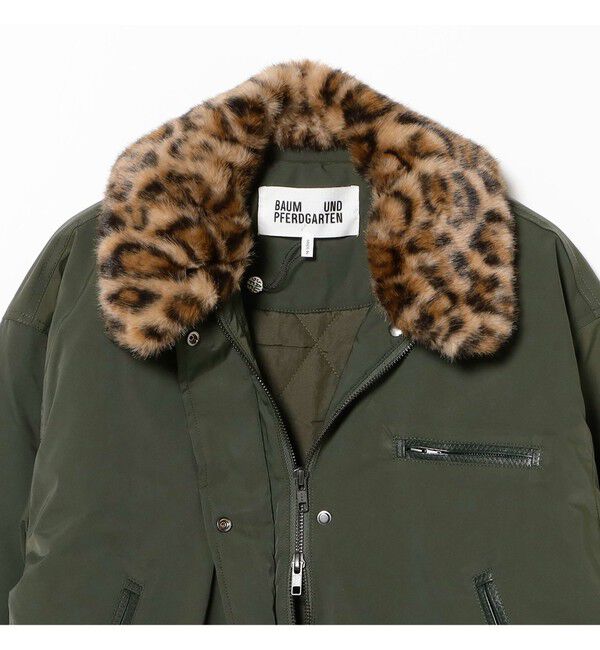 Demi-Luxe BEAMS 「BAUM UND PFERDGARTEN / BRONTE レオパード ジャケット ブルゾン」|ブルゾン・スタジャン|