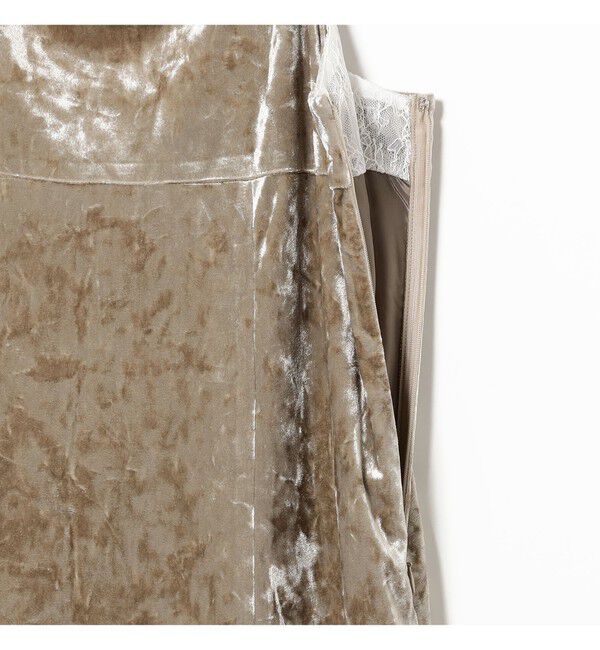 Ray BEAMS 「ベロア レース レイヤー ワンピース」|ワンピース|