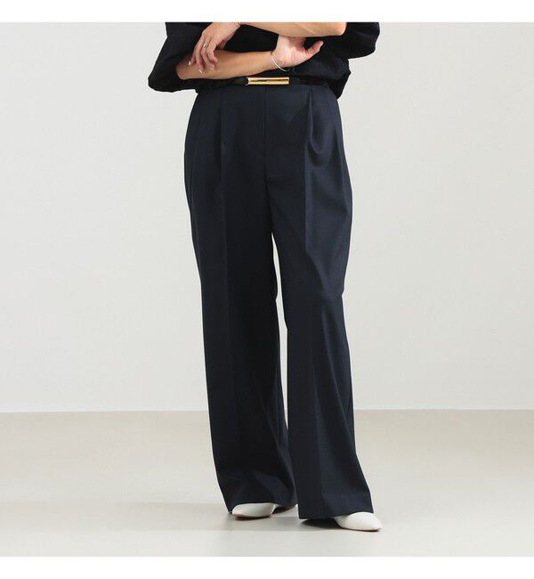 Demi-Luxe BEAMS 「エディター東原妙子 &times; Demi-Luxe BEAMS / ツイル イージー ストレート パンツ」|チノ|