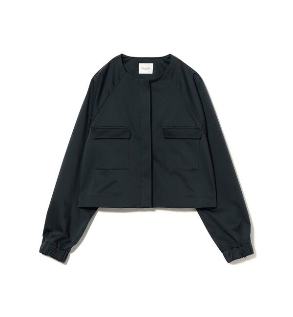 Demi-Luxe BEAMS 「エディター東原妙子 &times; Demi-Luxe BEAMS / シャイニー ポケット ショートブルゾン」|ブルゾン・スタジャン|