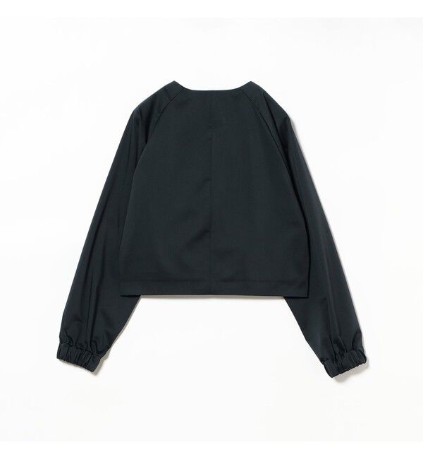 Demi-Luxe BEAMS 「エディター東原妙子 &times; Demi-Luxe BEAMS / シャイニー ポケット ショートブルゾン」|ブルゾン・スタジャン|