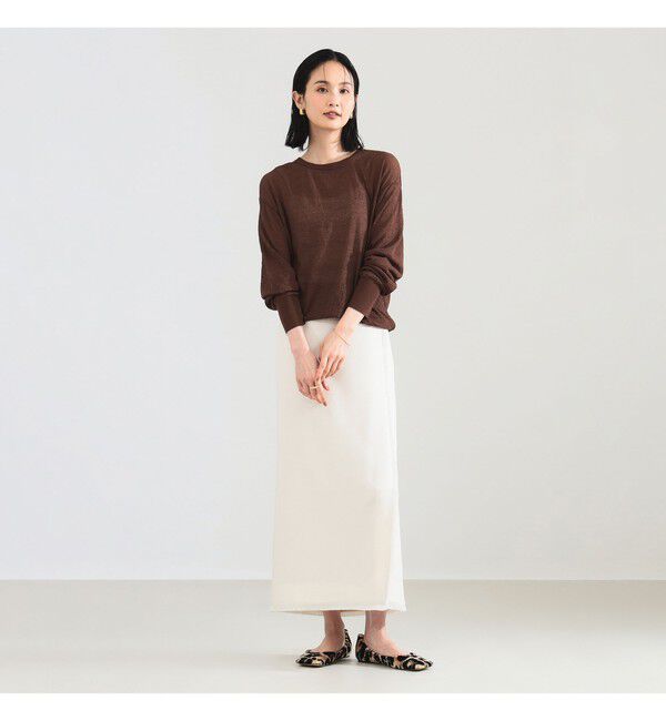 Demi-Luxe BEAMS 「フリンジ  Iライン スカート」|スカート|