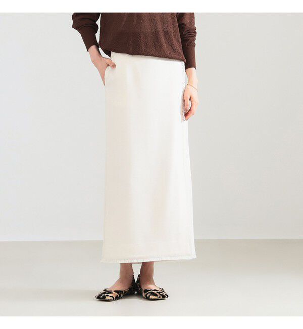 Demi-Luxe BEAMS 「フリンジ  Iライン スカート」|スカート|