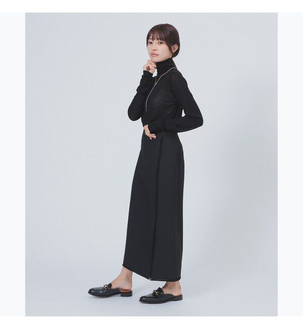 Demi-Luxe BEAMS 「フリンジ  Iライン スカート」|スカート|