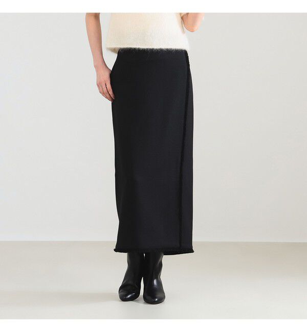 Demi-Luxe BEAMS 「フリンジ  Iライン スカート」|スカート|