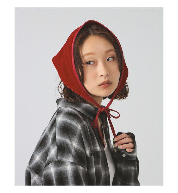 Ray BEAMS 「ベロア ヘッド スカーフ」|その他|