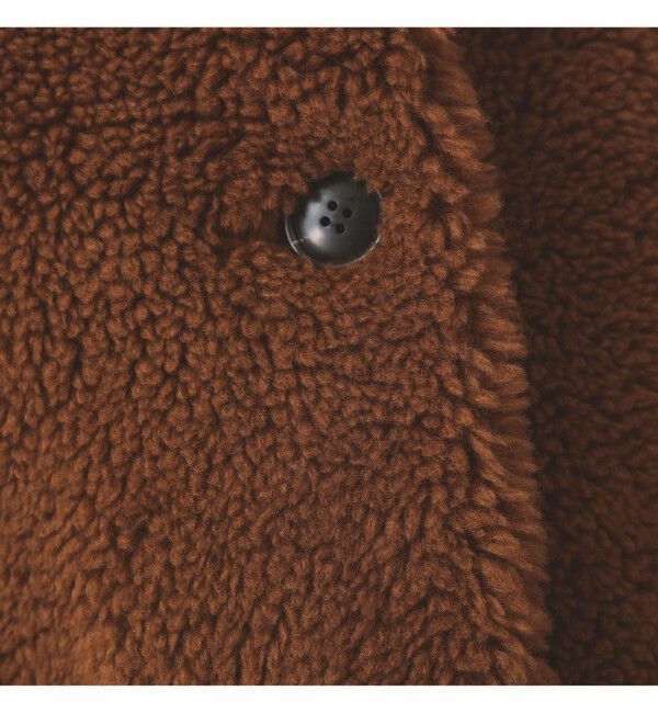 Ray BEAMS 「ボア ビッグ ポケット ハーフ コート」|ダッフルコート|