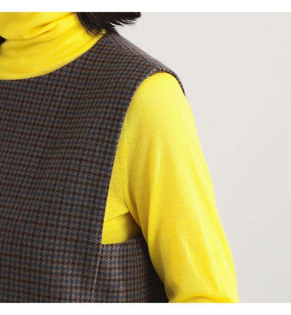 Demi-Luxe BEAMS 「AK+1 / ウール チェック ミニワンピース」|ワンピース|