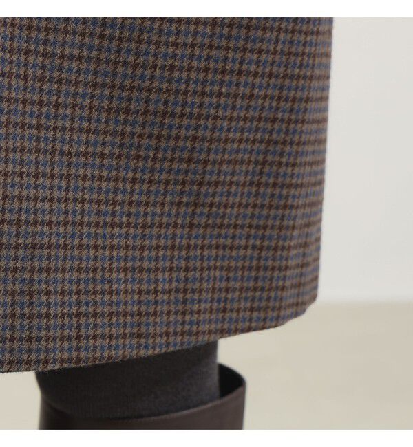 Demi-Luxe BEAMS 「AK+1 / ウール チェック ミニワンピース」|ワンピース|