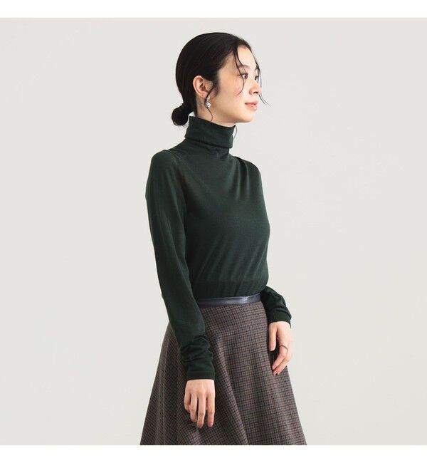 Demi-Luxe BEAMS 「AK+1 / 18ゲージ ハイネック プルオーバー」|ニット・セーター|