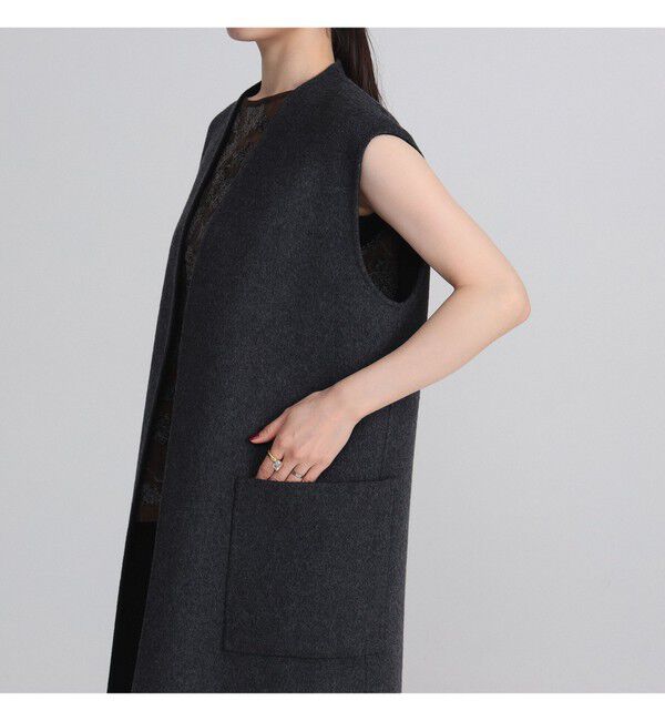 Demi-Luxe BEAMS 「リバー ロングジレ」|ダウン|