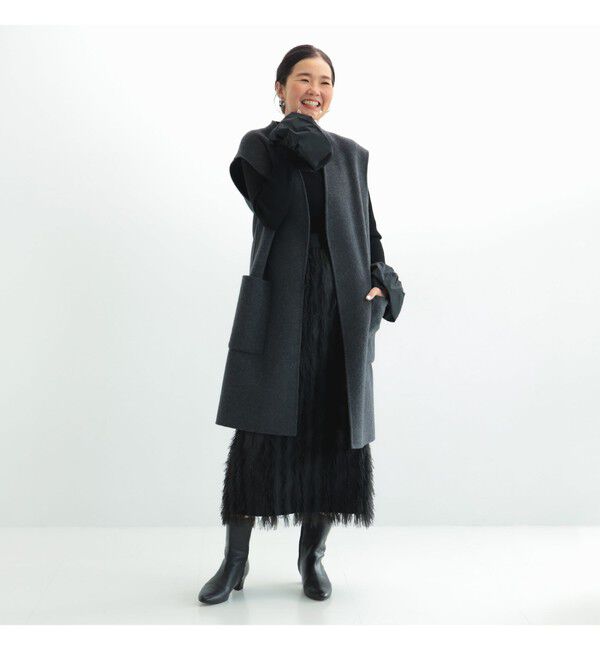 Demi-Luxe BEAMS 「リバー ロングジレ」|ダウン|