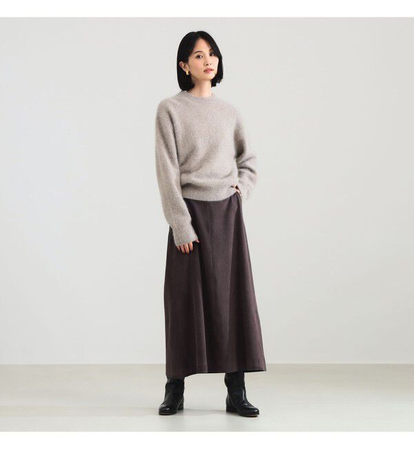 Demi-Luxe BEAMS 「フェイクスエード フレアスカート」|スカート|