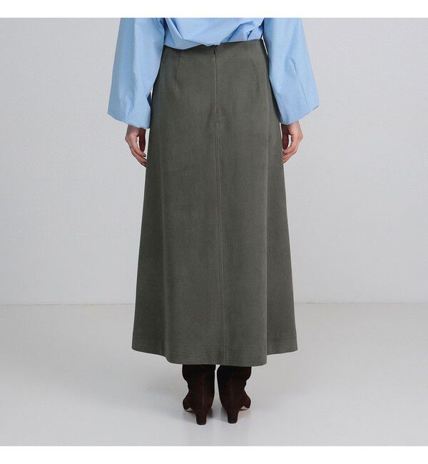 Demi-Luxe BEAMS 「フェイクスエード フレアスカート」|スカート|