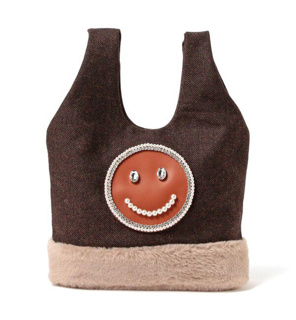 Ray BEAMS 「ECODECO / ツイード ファー バッグ」|トートバッグ|