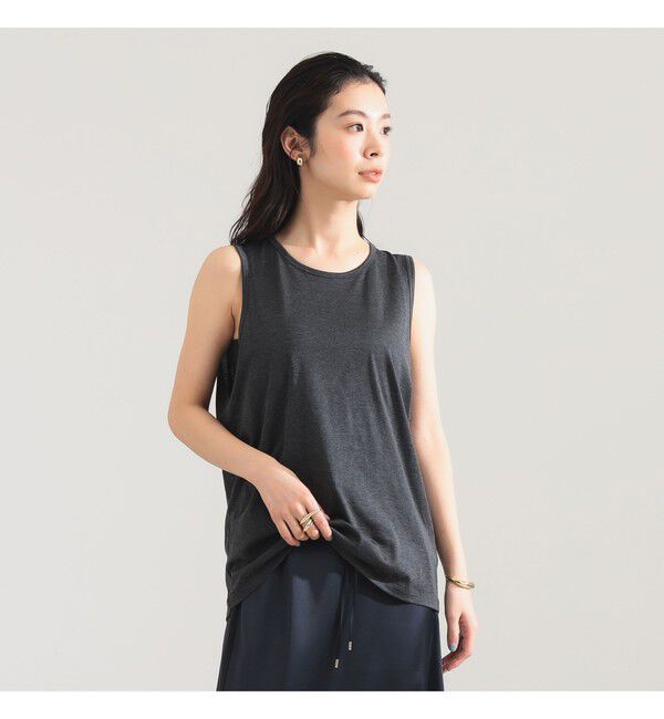 Demi-Luxe BEAMS 「YLEVE / コットン ノースリーブ プルオーバー」|Tシャツ・カットソー|