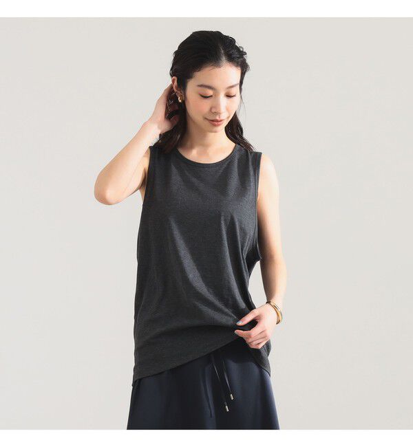 Demi-Luxe BEAMS 「YLEVE / コットン ノースリーブ プルオーバー」|Tシャツ・カットソー|