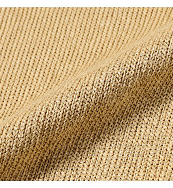 Demi-Luxe BEAMS 「【別注】BATONER / リネン スキッパーネック ニット」|ニット・セーター|