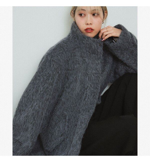 Ray BEAMS 「シャギースタンド カラー ハーフ コート」|その他|