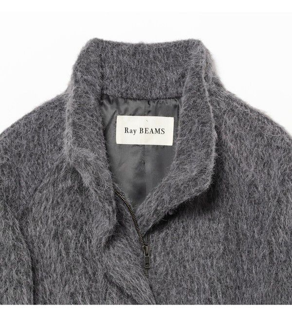 Ray BEAMS 「シャギースタンド カラー ハーフ コート」|その他|