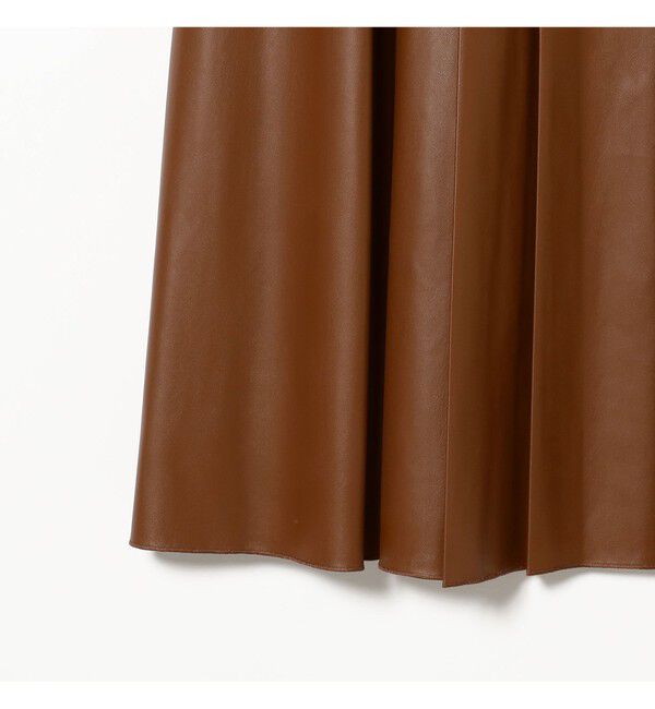 Demi-Luxe BEAMS 「フェイクレザー プリーツスカート」|スカート|