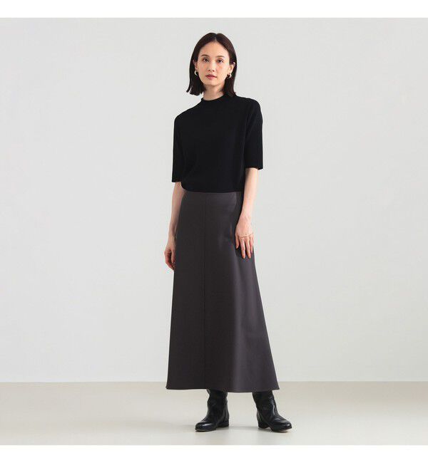 Demi-Luxe BEAMS 「レーヨン ナイロン ポンチ フレア スカート」|スカート|