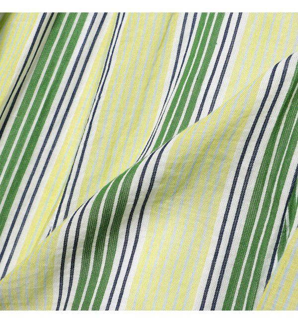 Demi-Luxe BEAMS 「ne Quittez pas / ボイル ストライプ パネル ワンピース」|ワンピース|