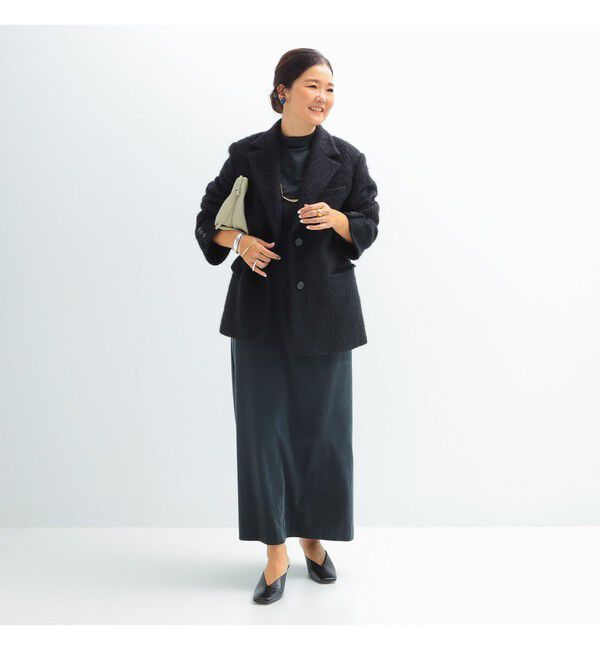 Demi-Luxe BEAMS 「モヘヤループ シャギー ジャケット」|ダッフルコート|