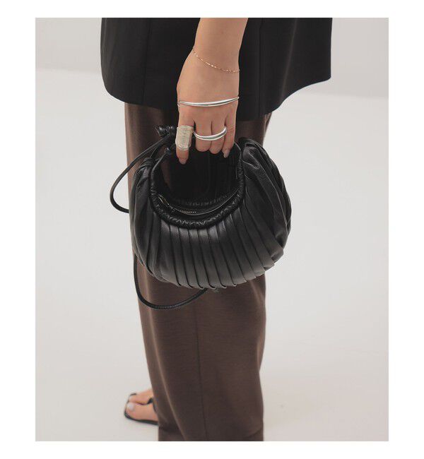 Demi-Luxe BEAMS 「BOGKI / リブル クロス ボディ バッグ」|トートバッグ|BLACK