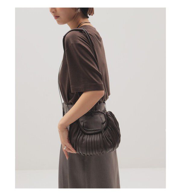 Demi-Luxe BEAMS 「BOGKI / リブル クロス ボディ バッグ」|トートバッグ|BROWN