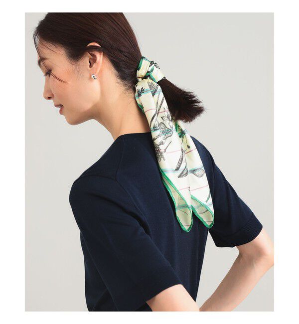 Demi-Luxe BEAMS 「ｍanipuri / ボタニカル スカーフ」|ストール|