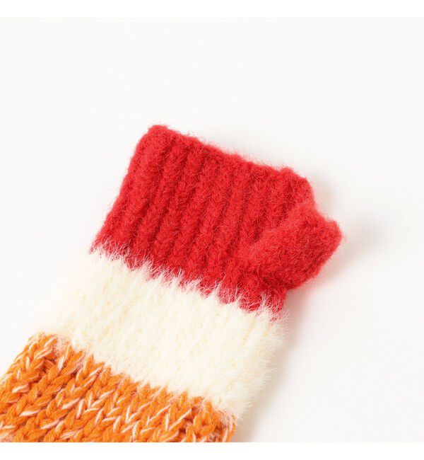 Ray BEAMS 「ミックス ニット グローブ」|手袋|