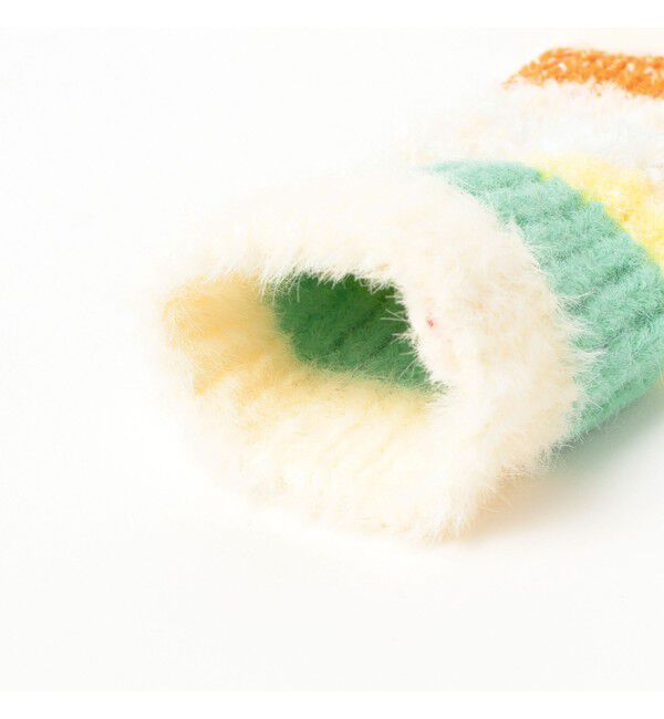 Ray BEAMS 「ミックス ニット グローブ」|手袋|