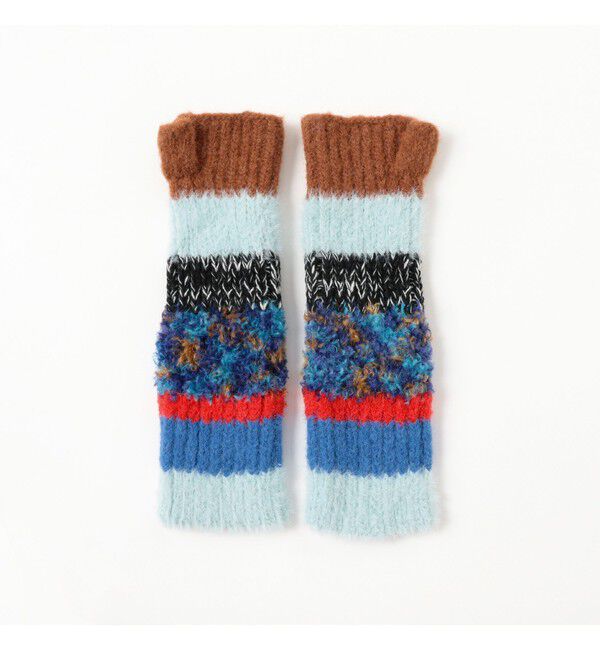 Ray BEAMS 「ミックス ニット グローブ」|手袋|