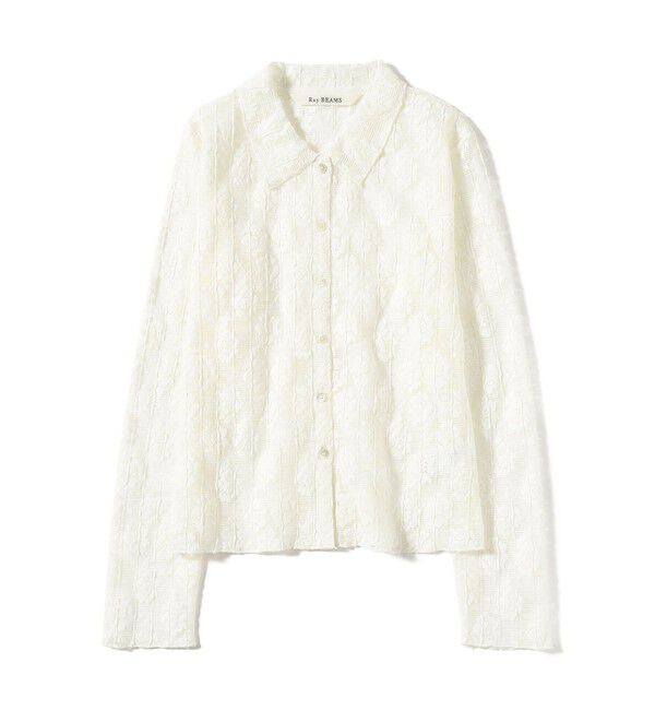 Ray BEAMS 「カット レース シャツ」|シャツ・ブラウス|