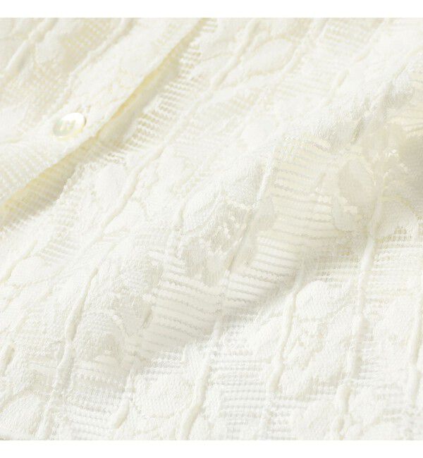 Ray BEAMS 「カット レース シャツ」|シャツ・ブラウス|