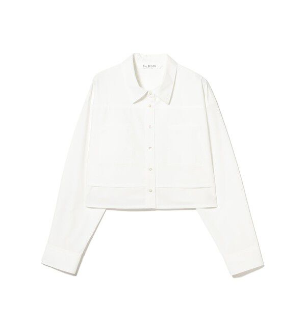 Ray BEAMS 「レイヤード ヘム クロップド シャツ」|シャツ・ブラウス|