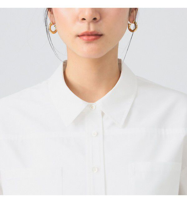 Ray BEAMS 「レイヤード ヘム クロップド シャツ」|シャツ・ブラウス|