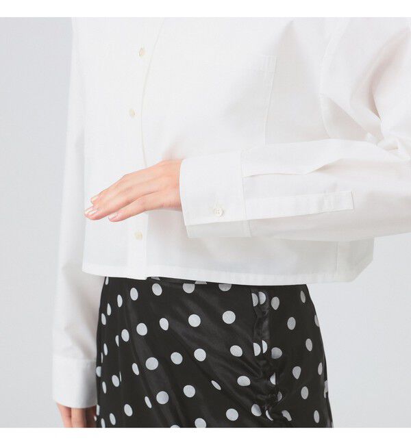 Ray BEAMS 「レイヤード ヘム クロップド シャツ」|シャツ・ブラウス|