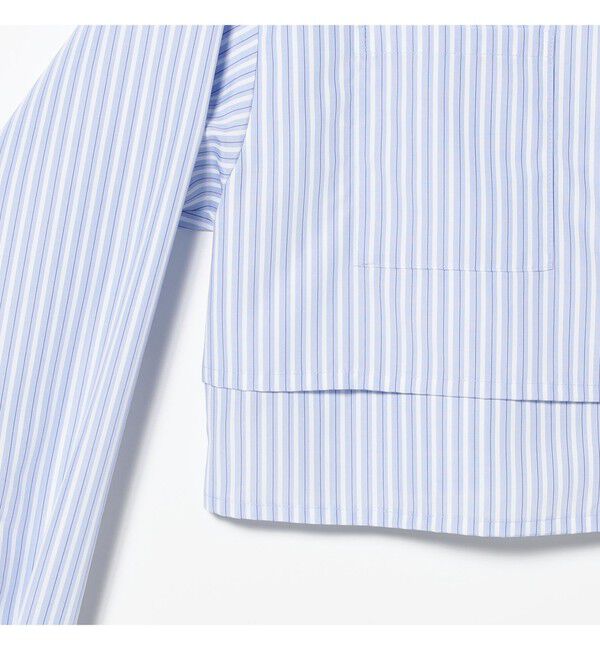 Ray BEAMS 「レイヤード ヘム クロップド シャツ」|シャツ・ブラウス|