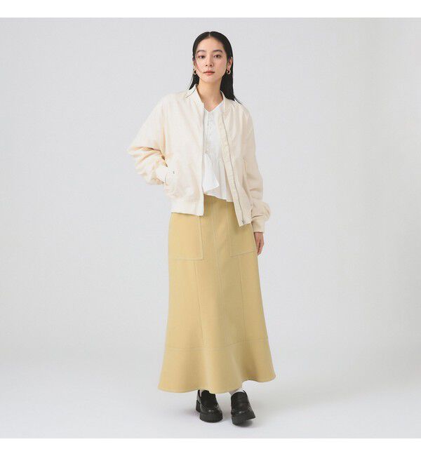 Ray BEAMS 「ギャザー アーム MA-1」|ブルゾン・スタジャン|