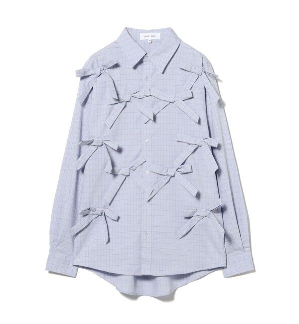 Ray BEAMS 「 Sister Jane / Jules Check Bows Shirt」|シャツ・ブラウス|
