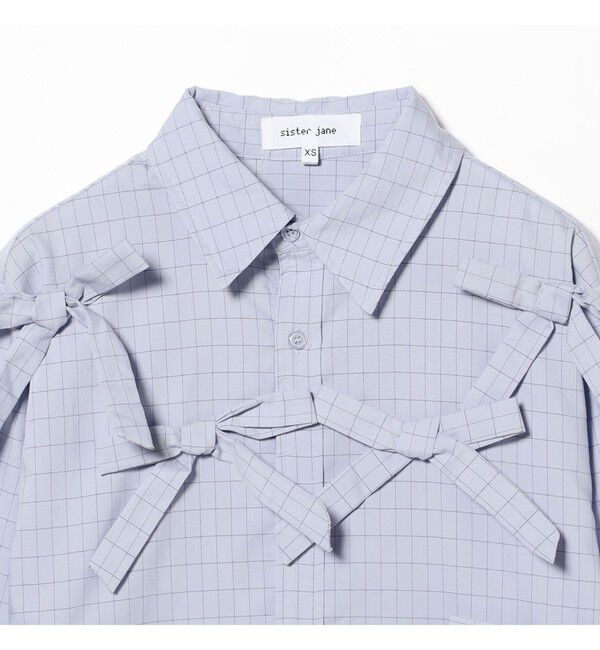 Ray BEAMS 「 Sister Jane / Jules Check Bows Shirt」|シャツ・ブラウス|