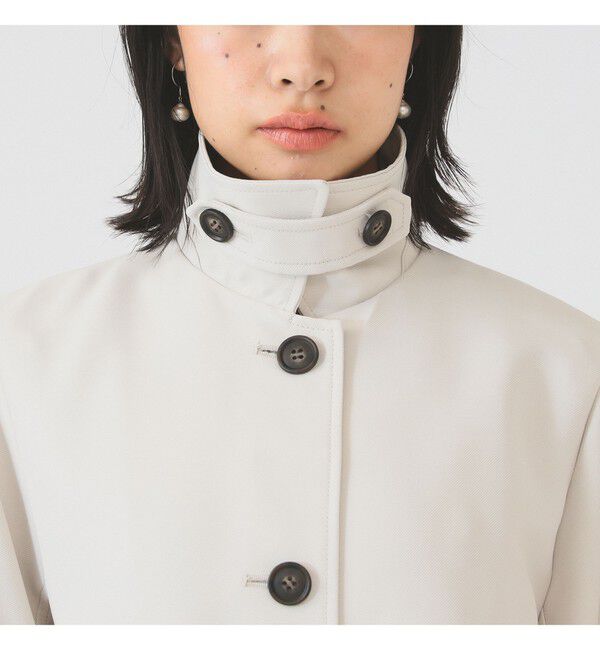 Ray BEAMS 「ダブルクロス ステンカラー コート」|ステンカラーコート|
