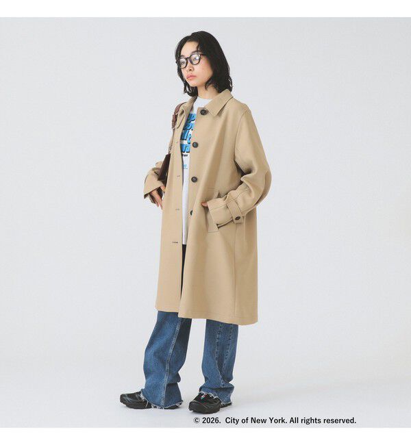 Ray BEAMS 「ダブルクロス ステンカラー コート」|ステンカラーコート|