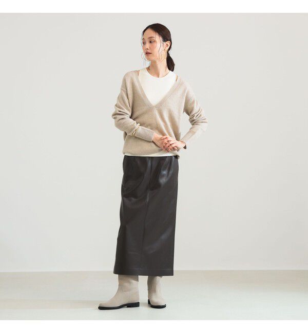 Demi-Luxe BEAMS 「Vネックニット タンクトップ 2WAY セット」|ニット・セーター|