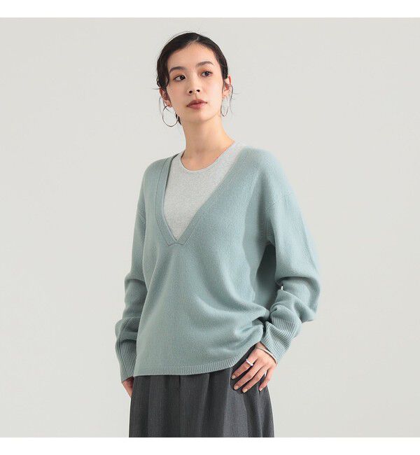 Demi-Luxe BEAMS 「Vネックニット タンクトップ 2WAY セット」|ニット・セーター|