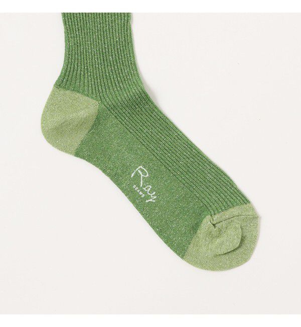 Ray BEAMS 「グリッター リブ ソックス」|ソックス|
